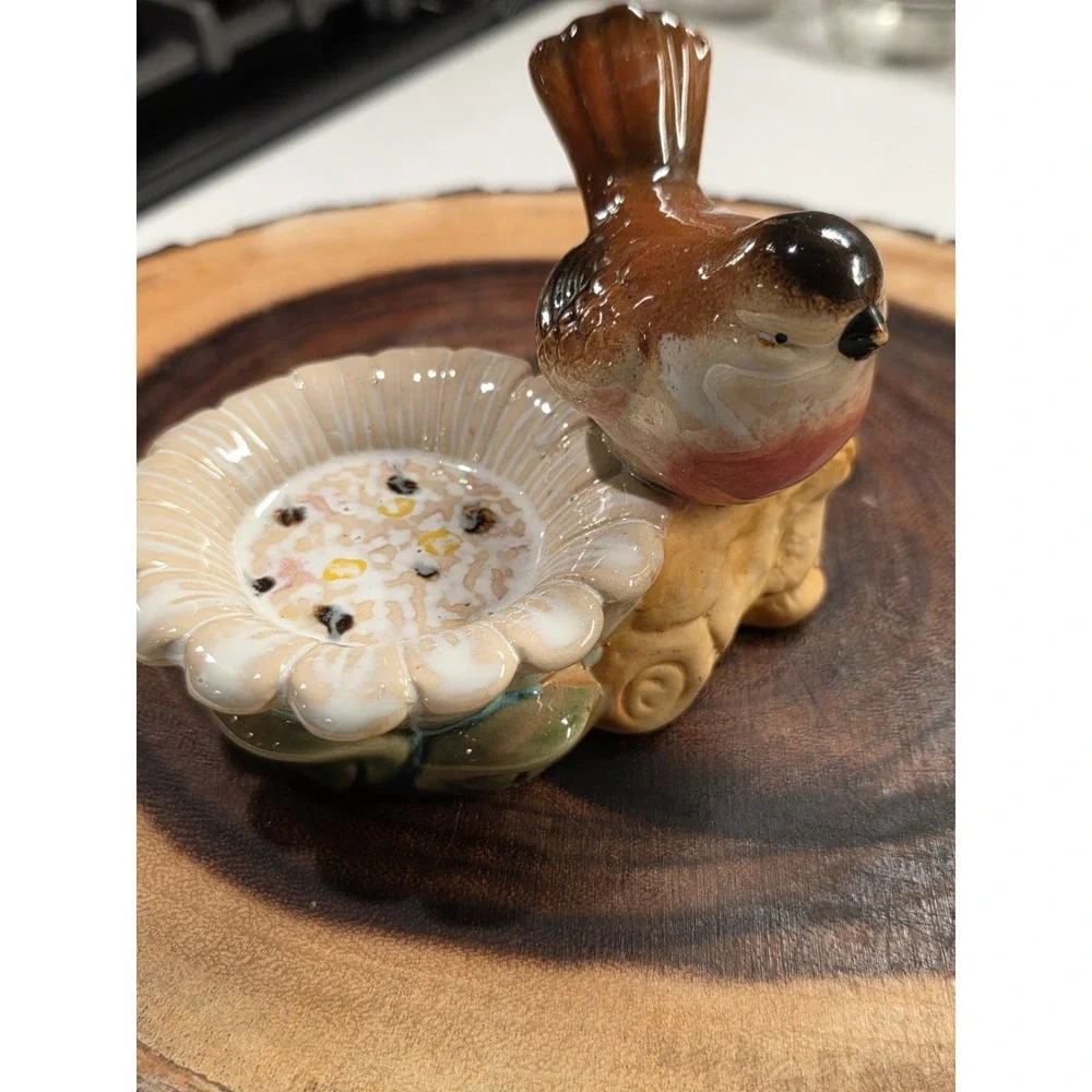 Vintage Ceramic Bird Tea light Holder
